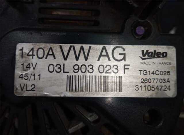 Foto 1ª: Alternador Volkswagen Golf 2.0 TDI [CFG]