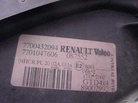 Foto 3ª: Faro Izquierdo Renault Scenic 2.0 16V CAT F4R) 139CV 102KW JA..) [F4R C7] (2001)