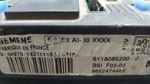 Foto 2ª: Caja Reles Fusibles Citroen C2 SX 68CV 50KW [8HX] (2004)