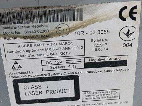 Foto 3ª: Sistema GPS Toyota Auris ACTIVE 124CV 91KW [1AD] (2015)