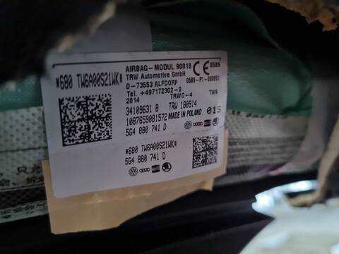 Airbag Cortina Delantero Izquierdo Volkswagen Golf 1.6 TDI 105CV 77KW