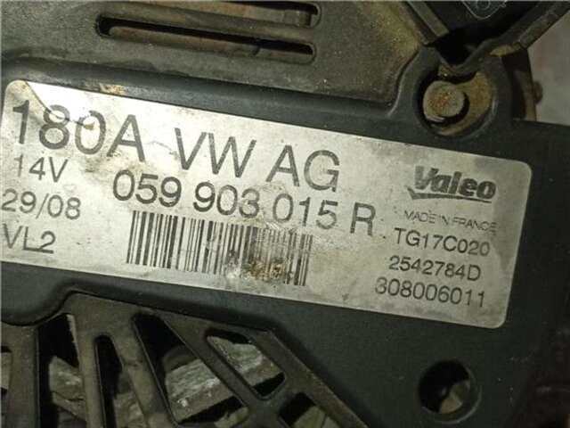 Foto 2ª: Alternador Audi A6 2.7 TDI [2.7 LTR. - 132 KW V6 24V TDI] [BPP]