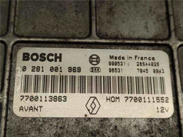 Foto 2ª: Centralita Motor ECU Renault Megane 1.9 DTI (LA08. LA0N) I CLASSIC (LA0)(1996-_) [F9Q 736]
