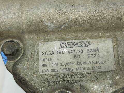 Foto 3ª: Compresor Aire Acondicionado Toyota Corolla 2.0 TD CAT 116CV 85KW [D 1CD-FTV] (2005)