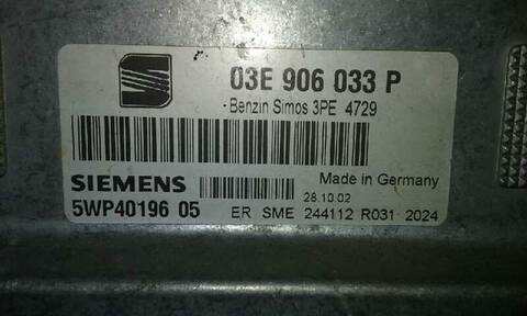 Foto 2ª: Centralita Motor ECU Seat Ibiza 1.2 64CV 47KW [AZQ] (2003)