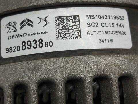 Foto 3ª: Alternador Opel Crossland DESIGN LINE 102CV 75KW [DV5RD OPT. YH01] (2019)