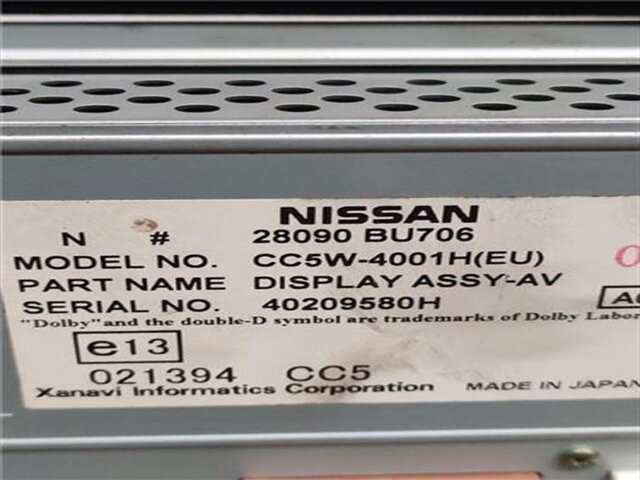 Foto 3ª: Pantalla Multifuncion Nissan Almera 1.8 [QG18DE]