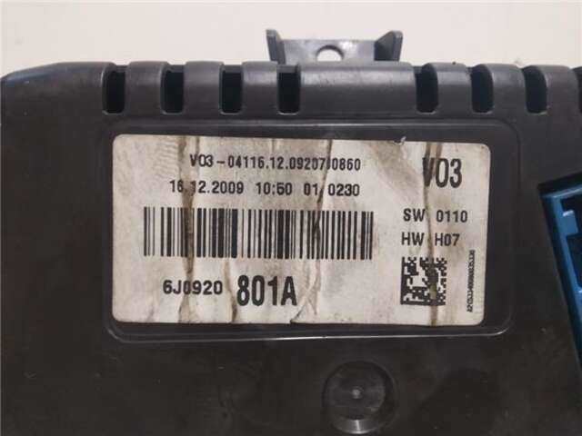 Foto 3ª: Cuadro de Instrumentos Seat Ibiza 1.6 STYLANCE - STYLE [1.6 LTR. - 66 KW TDI] [CAYB]