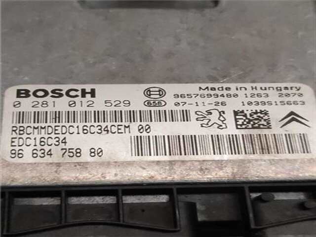 Foto 2ª: Centralita Motor ECU Citroen C3 1.4 HDI 16V SX [1.4 LTR. - 66 KW HDI CAT (8HY - DV4TED4)] [8HY (DV4TED4)]