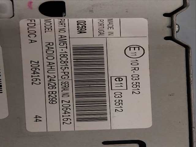 Foto 3ª: Sistema Audio Radio CD Ford Fiesta 1.0 G (2015)