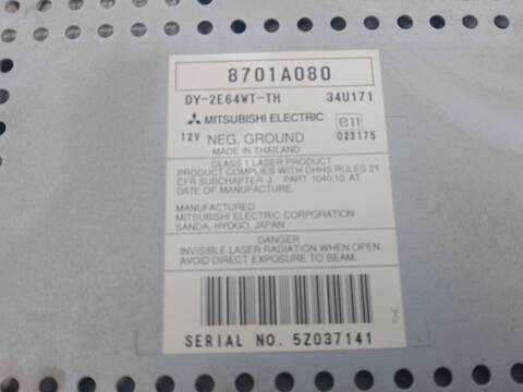 Foto 3ª: Sistema Audio Radio CD Mitsubishi Grandis 2.0 DI-D NA8W) 136CV 100KW [BSY] (2007)