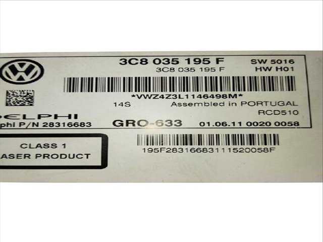 Foto 3ª: Sistema Audio Radio CD Volkswagen Golf 1.6 TDI 105CV (2008)