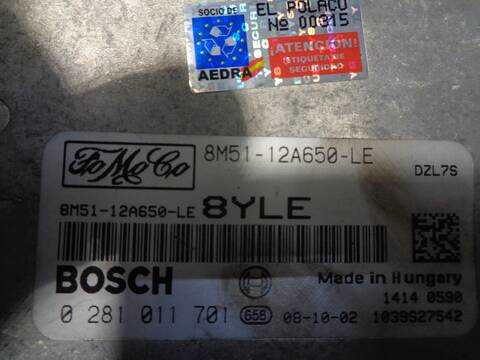Foto 3ª: Centralita Motor ECU Ford Focus TREND 90CV 66KW [HHDA] (2008)