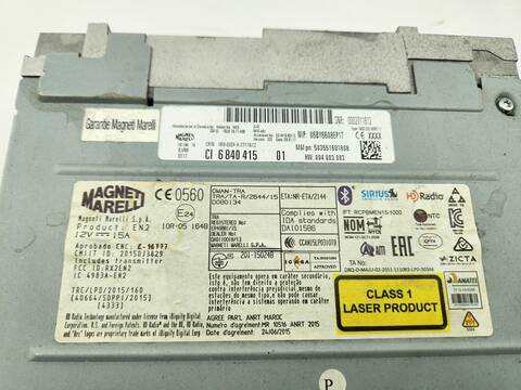 Foto 2ª: Sistema Audio Radio CD Bmw Serie 1 114 118D 150CV 110KW [B47D20A] (2017)