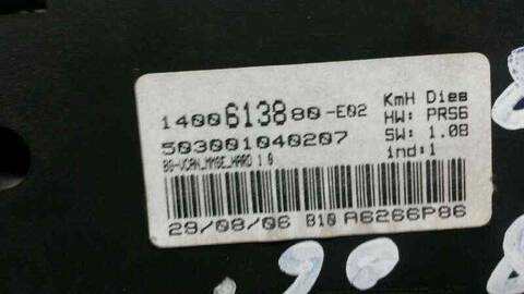 Foto 4ª: Cuadro de Instrumentos Citroen C8 2.0 HDI 136 COLLECTION 136CV 100KW [RHRDW10BTED4] (2007)