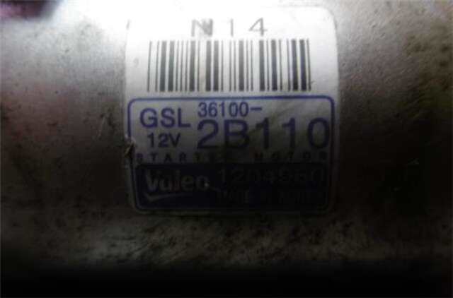 Motor de Arranque Kia Carens 1.6 BASIC [1.6 LTR. - 99 KW GDI CAT]