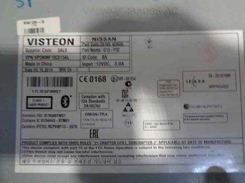 Foto 4ª: Sistema Audio Radio CD Nissan Qashqai 1.5 TD CAT 110CV 81KW [K9K] (2014)