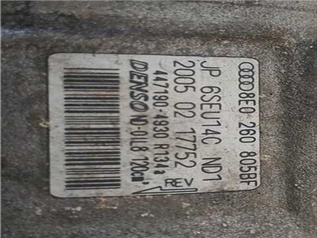 Foto 3ª: Compresor Aire Acondicionado Audi A4 2.0 TDI 16V 103KW) BERLINA 140CV [BLB] (2005)