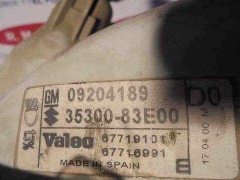 Foto 2ª: Faro Izquierdo Opel Agila 1.2 16V CAT Z 12 XE - LW4) 75CV 55KW [Z12XE] (2000)