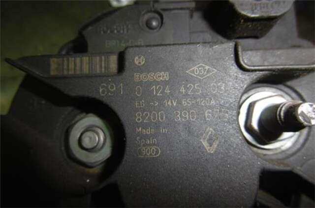 Alternador Renault Clio 1.5 AUTHENTIQUE [1.5 LTR. - 50 KW DCI DIESEL]