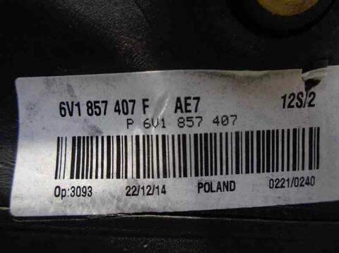 Foto 2ª: Retrovisor Izquierdo Skoda Fabia ACTIVE 75CV 55KW [CHY] (2015)