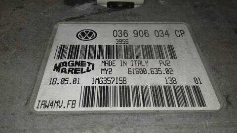 Foto 3ª: Centralita Motor ECU Seat Leon SIGNO 105CV 77KW [AZD] (2001)