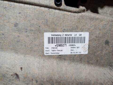 Foto 3ª: Tapizados Cartoneras Opel Zafira COSMO 120CV 88KW [Z19DT] (2007)