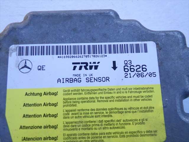 Foto 3ª: Centralita Airbag Mercedes Clase B 200 2.0 CDI W245,2005-2008 (2006)
