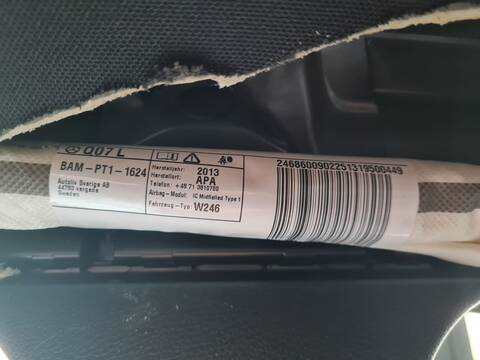 Foto 1ª: Airbag Cortina Delantero Izquierdo Mercedes Clase B 150 B 180 CDI BE 246.200) 109CV 80KW [651901] (2013)