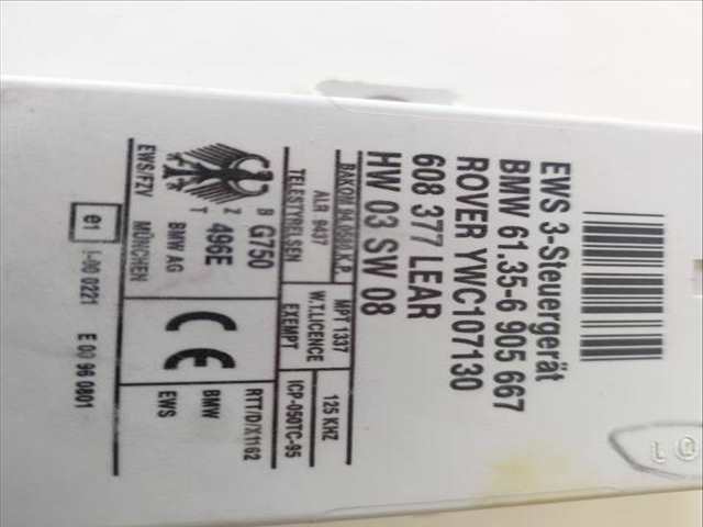 Foto 2ª: Centralita Inmovilizador Bmw X5 3.0D 3 24V TD CAT 184CV (2000)