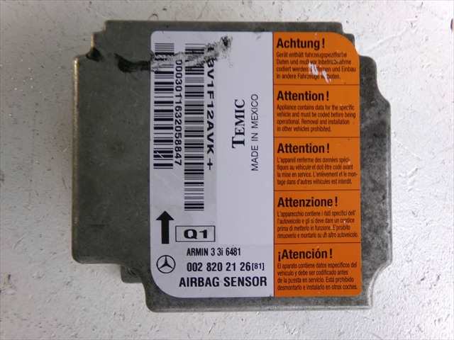 Foto 3ª: Centralita Airbag Mercedes Clase E 270 2.7 CDI W210,1999-2002 [612961] (2001)