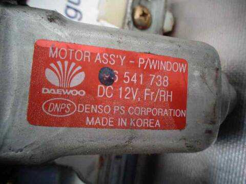Foto 2ª: Elevalunas Eléctrico Delantero Derecho Daewoo Kalos 1.4 CAT 83CV 61KW [AF14S3] (2003)