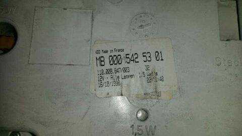 Foto 4ª: Cuadro de Instrumentos Mercedes Vito VERSION INDEFINIDA