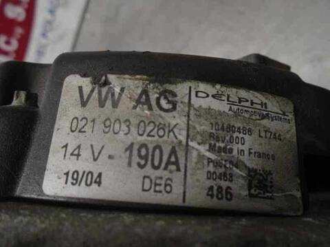 Foto 2ª: Alternador Volkswagen Phaeton 3.2 V6 24V 241CV 177KW [BKL] (2004)