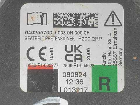 Foto 2ª: Kit Airbag Dacia Sandero COMFORT (2022)
