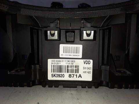 Foto 3ª: Cuadro de Instrumentos Volkswagen Golf ADVANCE 2.0 TDI 140CV (2003)