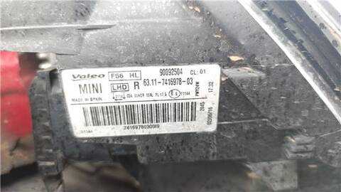 Faro Derecho Mini Mini COOPER S 192CV 141KW