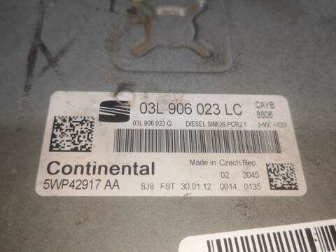 Foto 2ª: Centralita Motor ECU Seat Ibiza CAYB BERLINA (2012)
