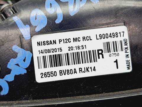 Foto 2ª: Piloto Trasero Derecho Nissan Juke ACENTA 110CV 81KW [K9K] (2018)