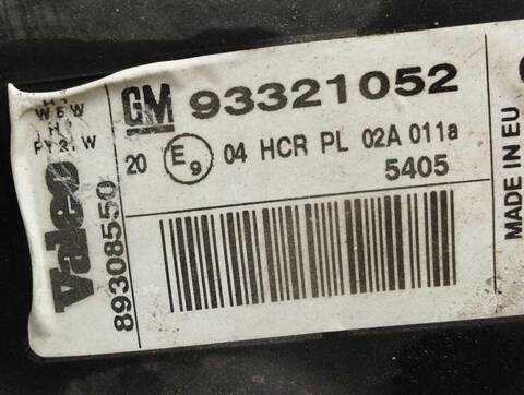 Foto 4ª: Faro Izquierdo Opel Meriva COSMO 100CV 74KW [Y17DT] (2005)