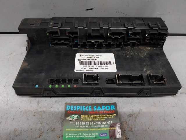 Foto 2ª: Caja Reles Fusibles Mercedes Clase C 200 1.8 G [G 271940] (2002)