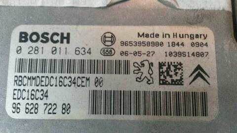 Foto 3ª: Centralita Motor ECU Peugeot 307 1.6 HDI 109CV 80KW [9HZ] (2006)