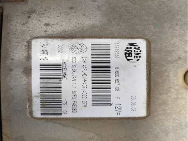 Foto 3ª: Centralita Motor ECU Fiat Seicento VERSION INDEFINIDA (2001)