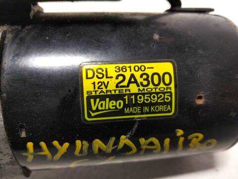 Foto 2ª: Motor de Arranque Hyundai i30 COMFORT 1 CRDI CAT 1582 CM3) 116CV (2007)
