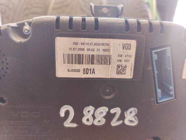 Foto 2ª: Cuadro de Instrumentos Seat Ibiza 1.9 TDI IBIZA 6J [BLS] (2009)