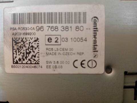 Foto 3ª: Sistema Audio Radio CD Citroen C4 BUSINESS 1 12V E 110CV (2010)