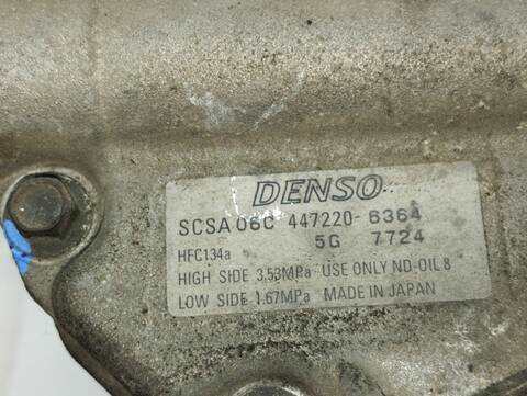 Foto 3ª: Compresor Aire Acondicionado Toyota Corolla 2.0 TD CAT 116CV 85KW [D 1CD-FTV] (2005)