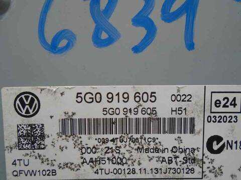 Foto 4ª: Sistema Audio Radio CD Volkswagen Golf 1.6 TDI DPF 105CV 77KW [CLH] (2014)