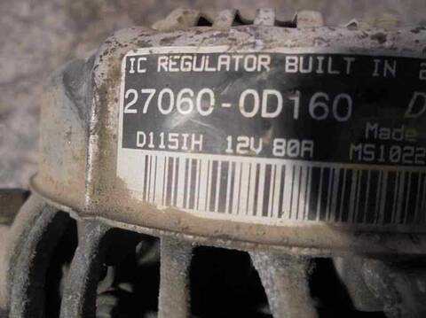 Foto 4ª: Alternador Toyota Corolla 1.8 16V CAT 129CV 95KW [1ZZFE] (2005)
