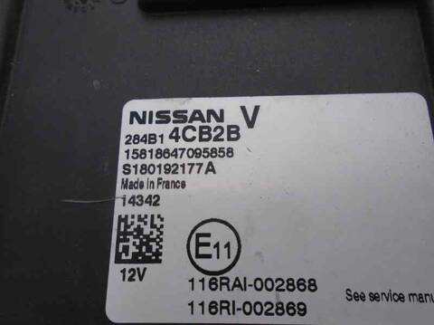 Foto 3ª: Centralita Confort BSI Nissan Qashqai 1.5 TD CAT 110CV 81KW [K9KA636] (2015)